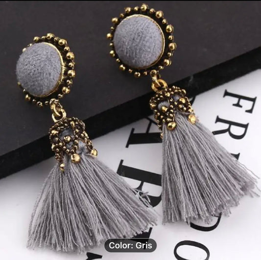 Vibrant Tassel Drops